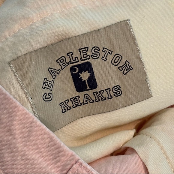Charleston Khakis Men’s Pink Cotton Shorts Size 38R | Preppy Summer Classic - Picture 6 of 9